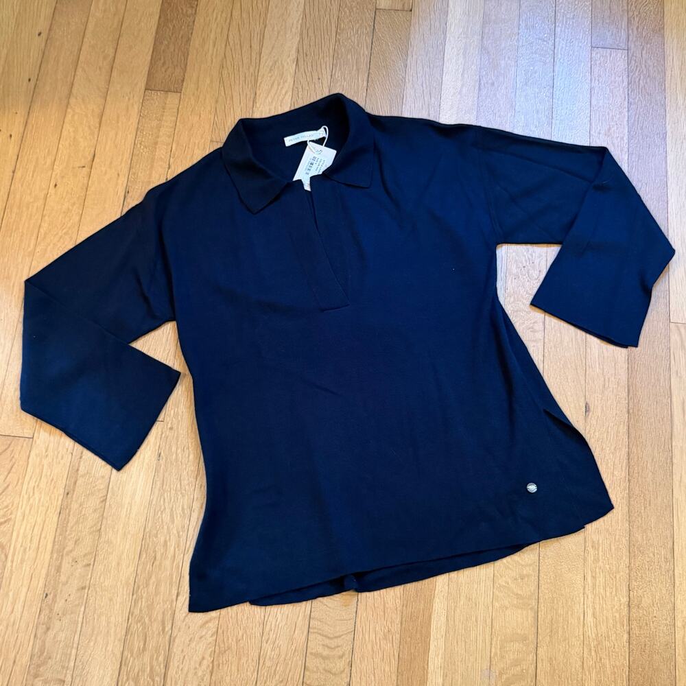Peter Millar Split Neck Sweater S NWT